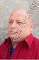 Head Man Casual Slim Overweight Bald Street photo references